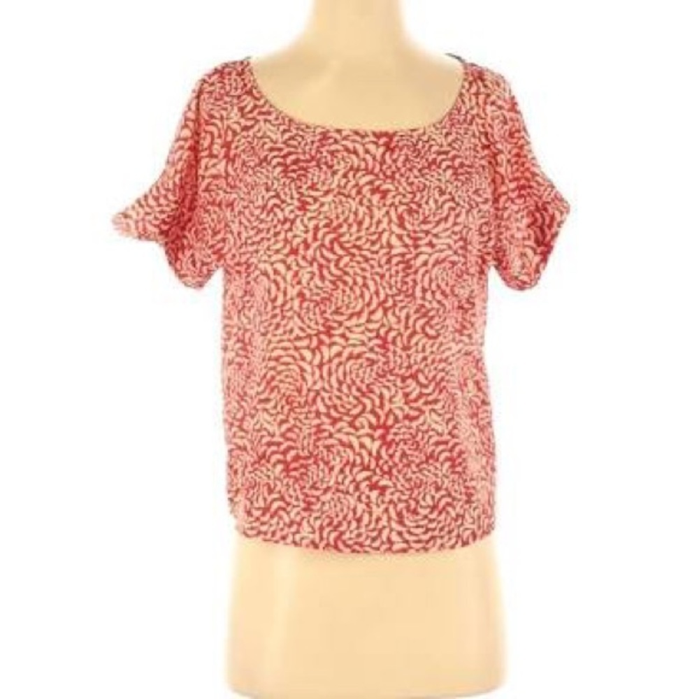I love H 81 pink floral top size - M